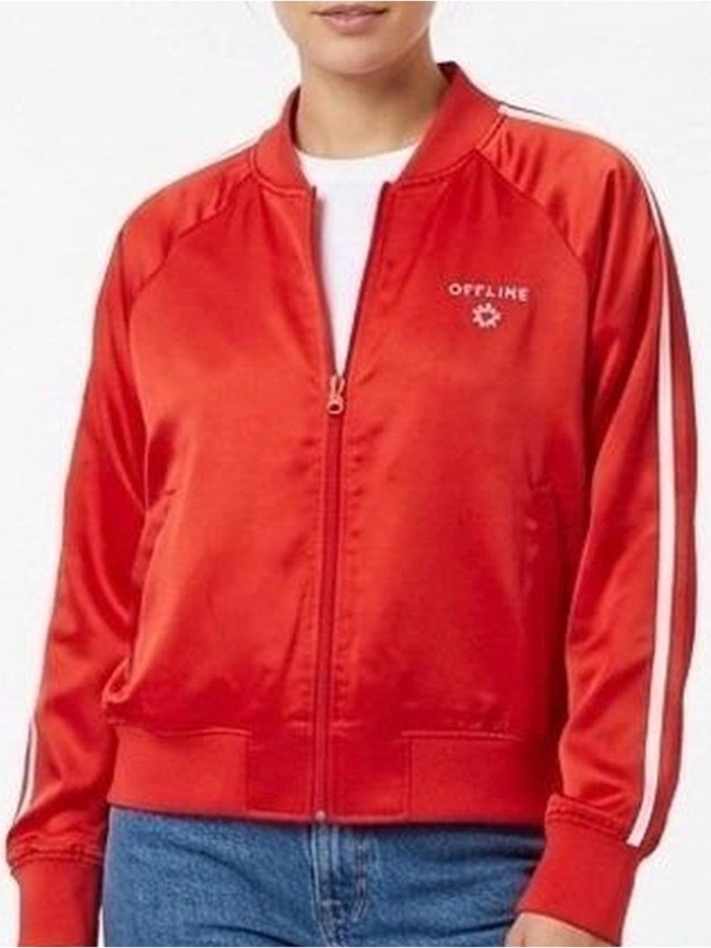 OFFLINE By Aerie You're A Winner Satin Jacket